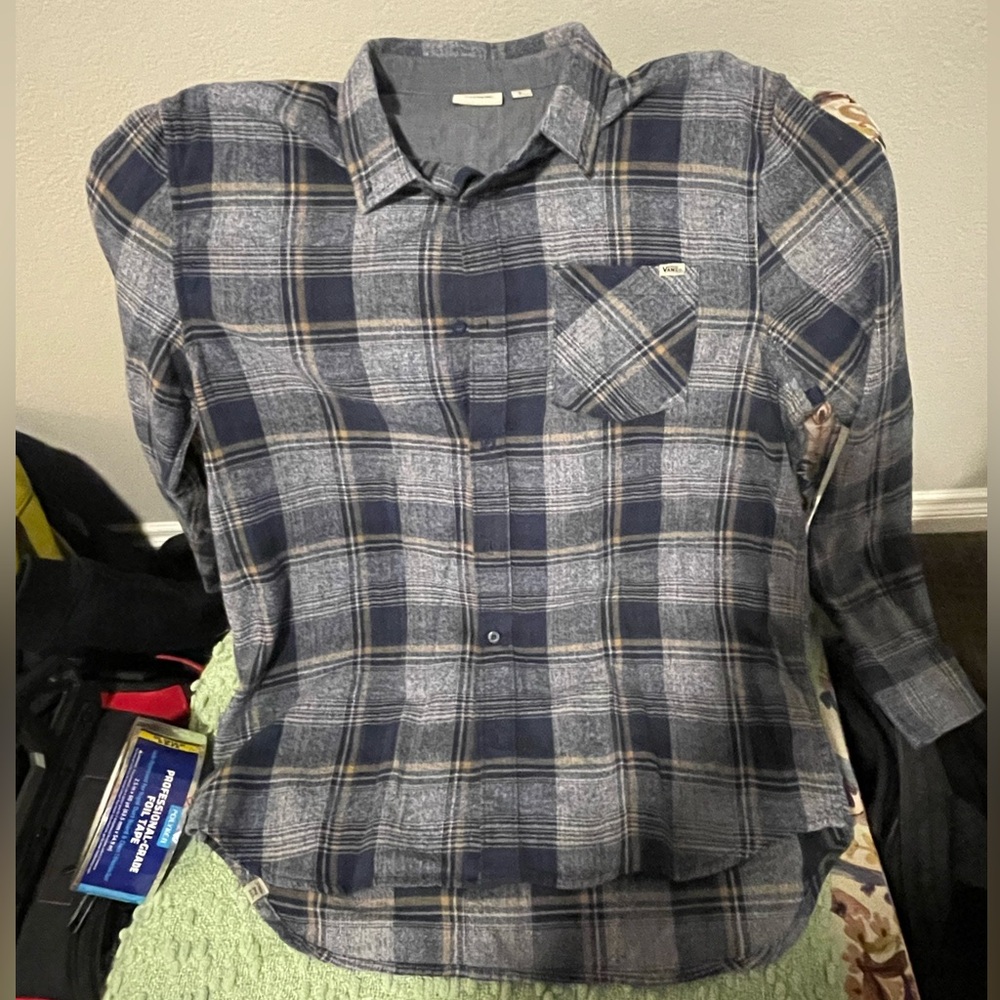 Vans collared long sleeve shirt